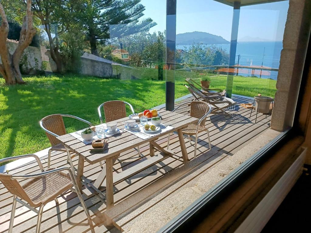 Vistas al Atlántico desde el chalet de alquiler vacacional en Vigo